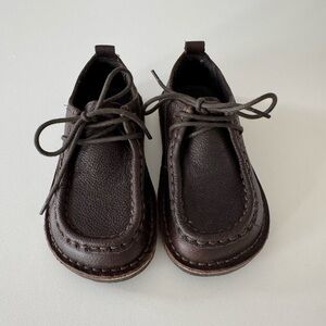Zara Kids Size 25 100% Cowhide Leather Shoes Brown